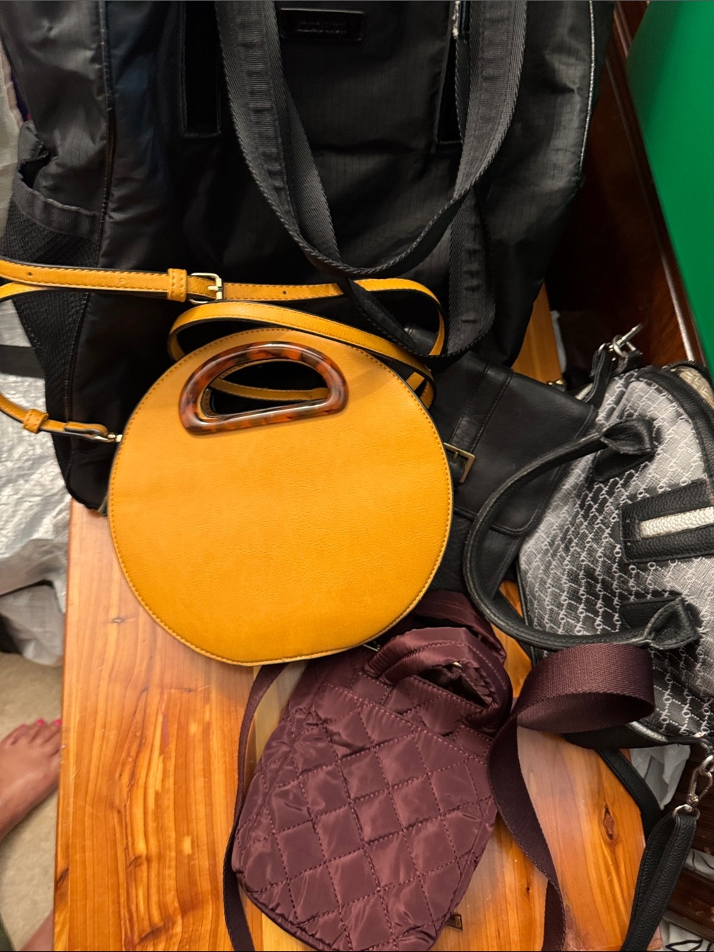 Group of bags crossbody and tote